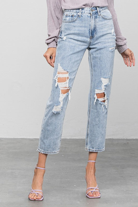 HIGH RISE GIRLFRIEND JEANS - Always24