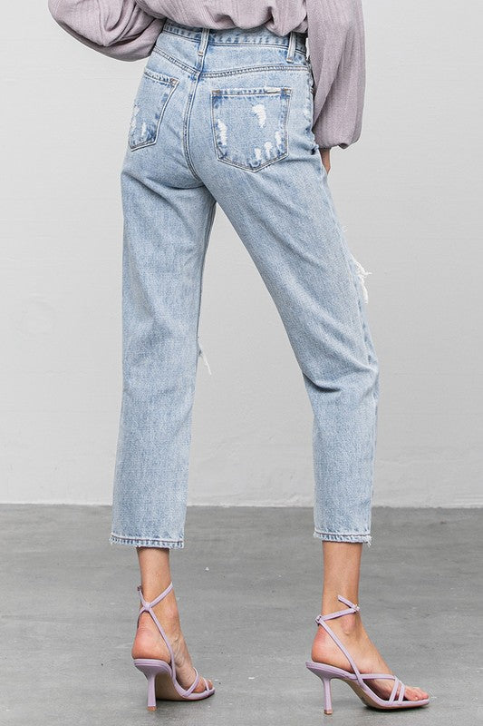 HIGH RISE GIRLFRIEND JEANS - Always24
