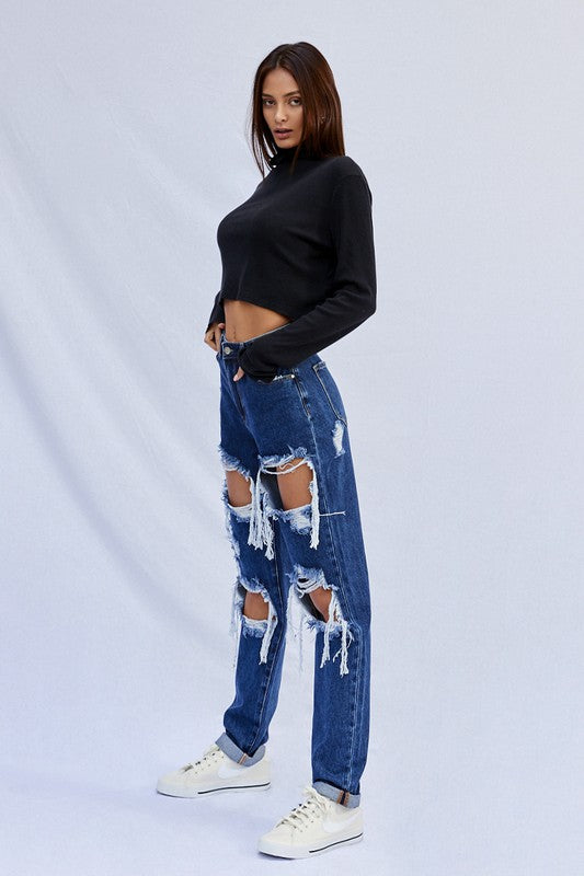 Always24 HIGH WAISTED BAGGY JEANS - Always24