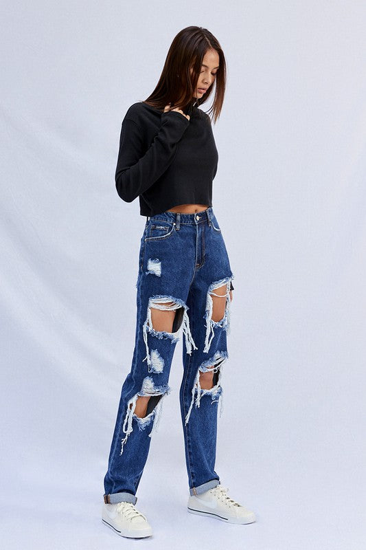 Always24 HIGH WAISTED BAGGY JEANS - Always24