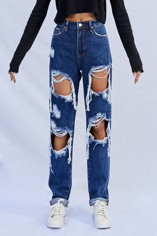 Always24 HIGH WAISTED BAGGY JEANS - Always24