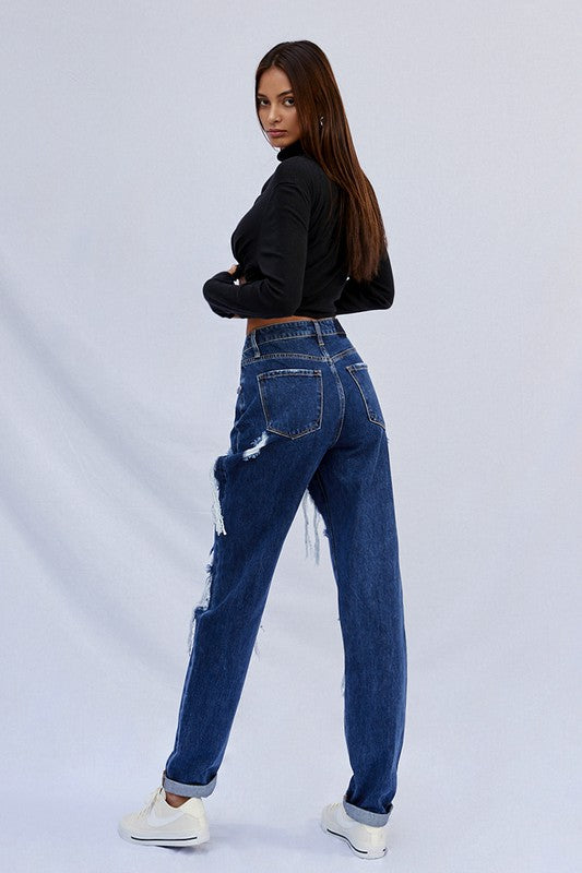 Always24 HIGH WAISTED BAGGY JEANS - Always24