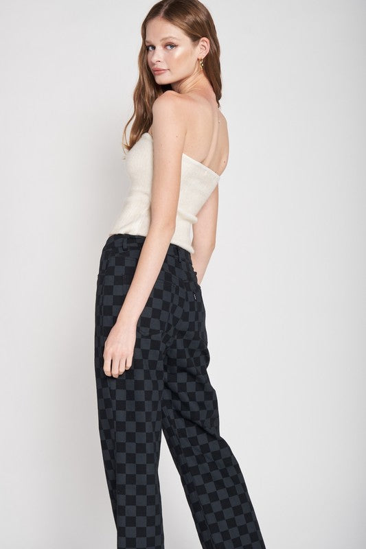 FUZZY SWATER TUBE TOP - Always24