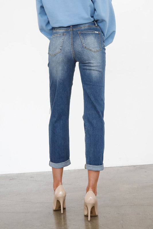 Always24 HIGH RISE GIRLFRIEND JEANS - Always24