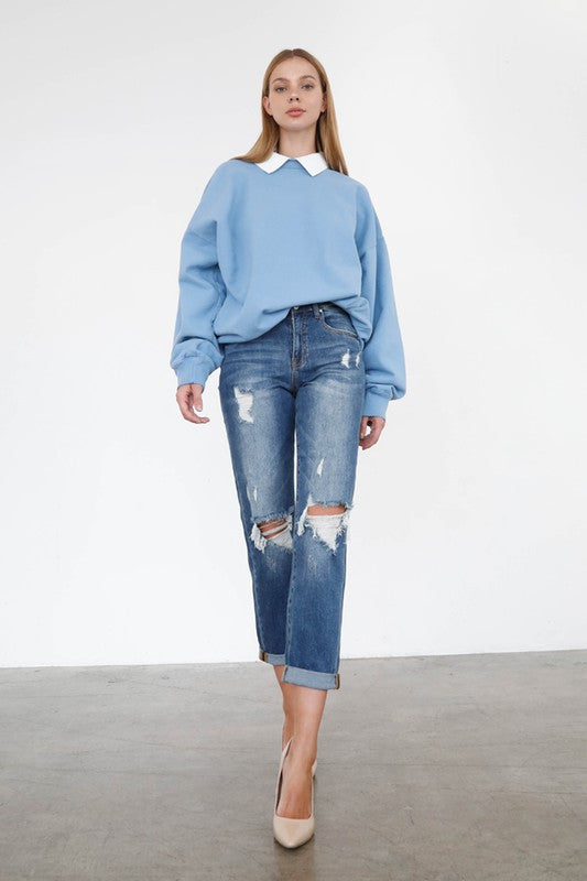 Always24 HIGH RISE GIRLFRIEND JEANS - Always24