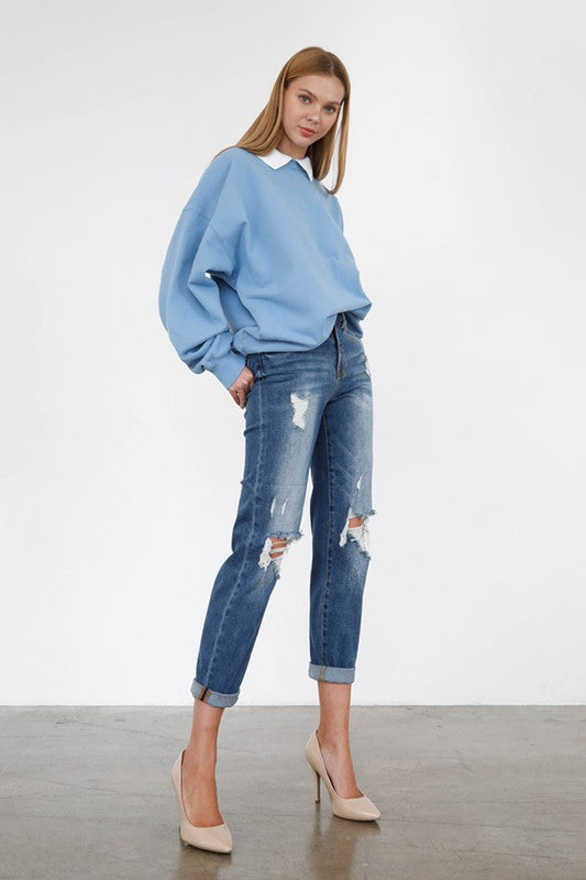 Always24 HIGH RISE GIRLFRIEND JEANS - Always24