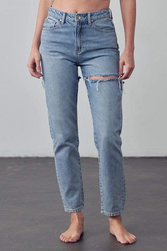 Always24 HIGH RISE STRAIGHT ANKLE JEAN - Always24