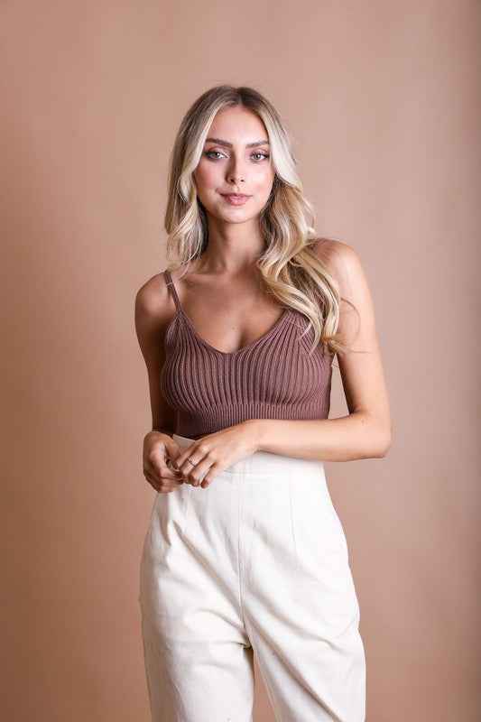 Always24 Contour Rib Knit Brami Lounge Top