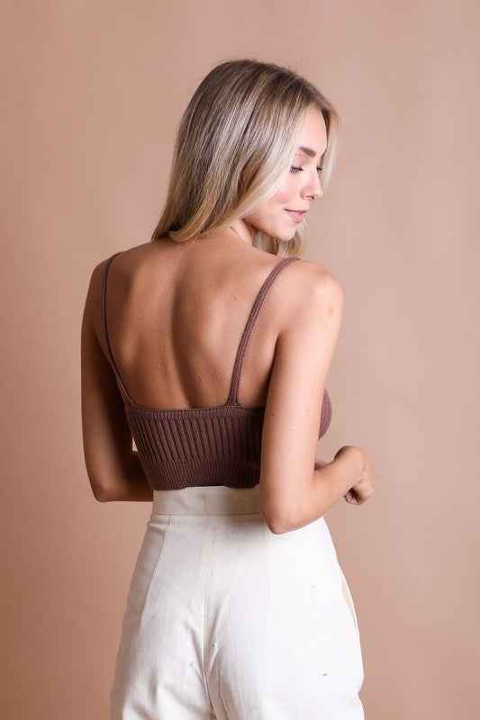 Always24 Contour Rib Knit Brami Lounge Top