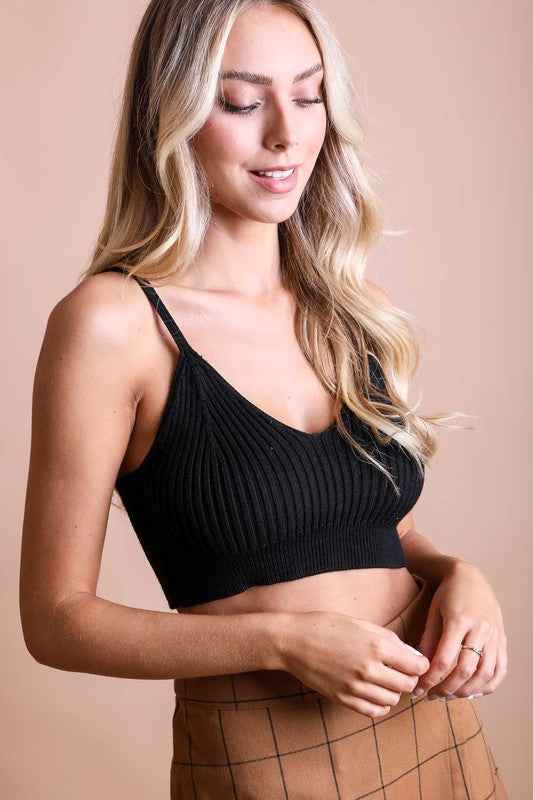 Always24 Contour Rib Knit Brami Lounge Top