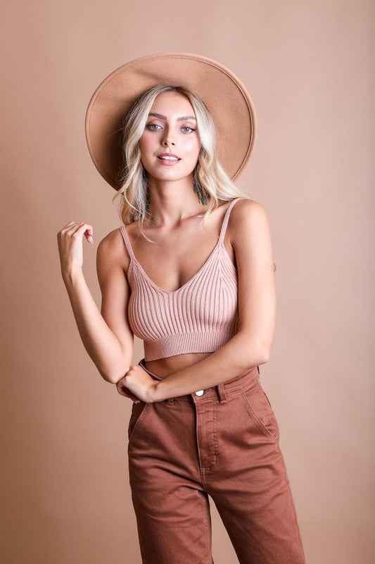 Always24 Contour Rib Knit Brami Lounge Top