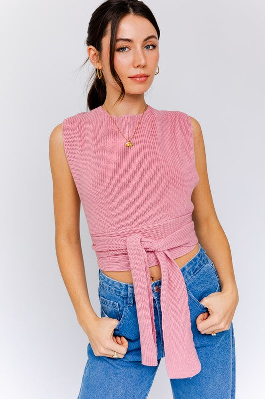Always24 Multi-Tie/Convertible Sweater Tank - Always24