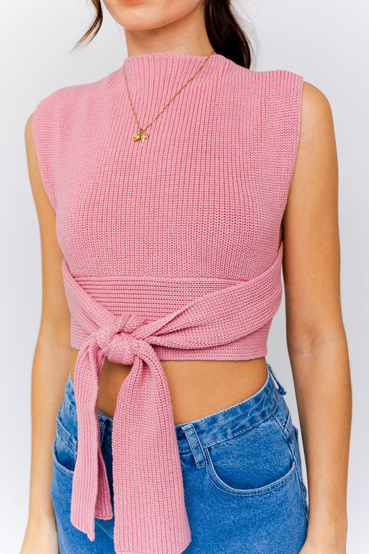 Always24 Multi-Tie/Convertible Sweater Tank - Always24