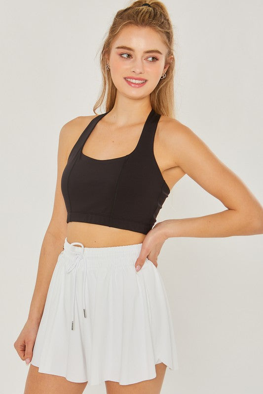 Always24 Crop Halter Back Detail Top - Always24