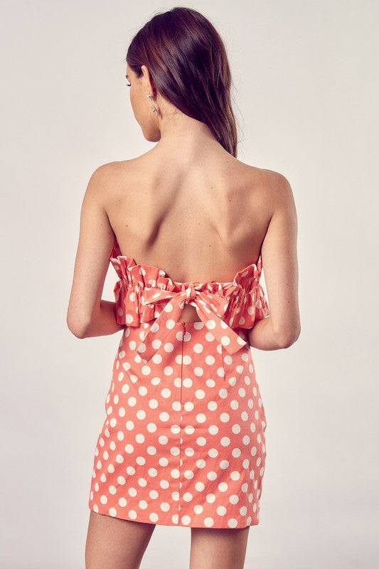 Alway24 Ruffle Polka Dot Dress - Always24