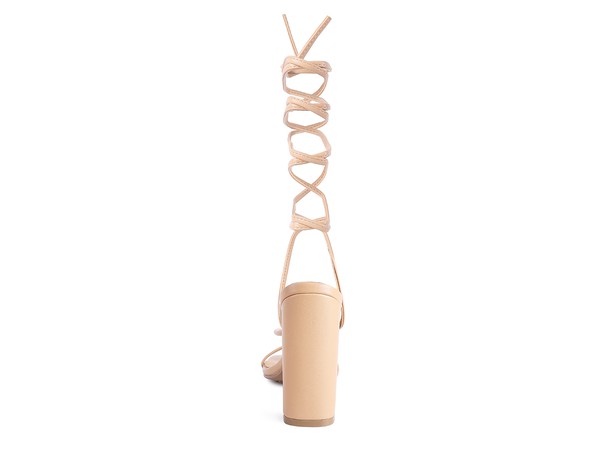 Pole Dance Lace Up Block Heeled Sandal | Stylish & Comfortable - StepUp