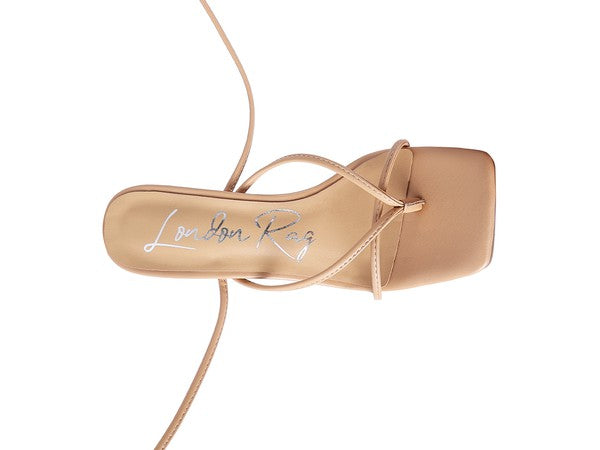 Pole Dance Lace Up Block Heeled Sandal | Stylish & Comfortable - StepUp