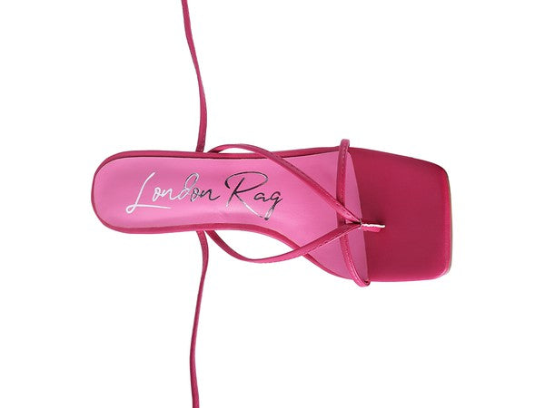 Pole Dance Lace Up Block Heeled Sandal | Stylish & Comfortable - StepUp