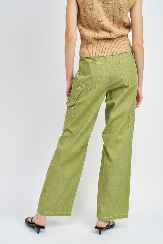 HIGH RISE FIT CARGO PANTS - Always24