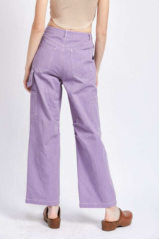 HIGH RISE FIT CARGO PANTS - Always24