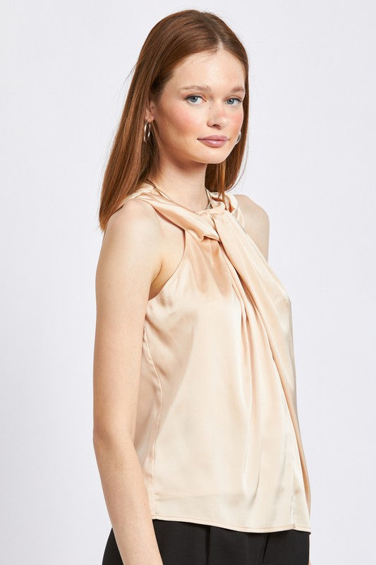 Always24 SLEEVELESS BLOUSE WITH TWIST FRONT - Always24