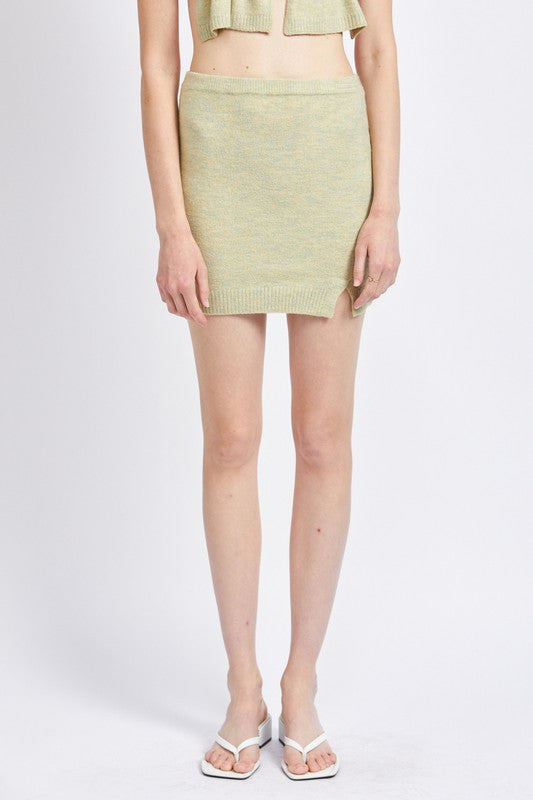 ASYMMETRICAL BUTTON UP MINI SKIRT - Always24