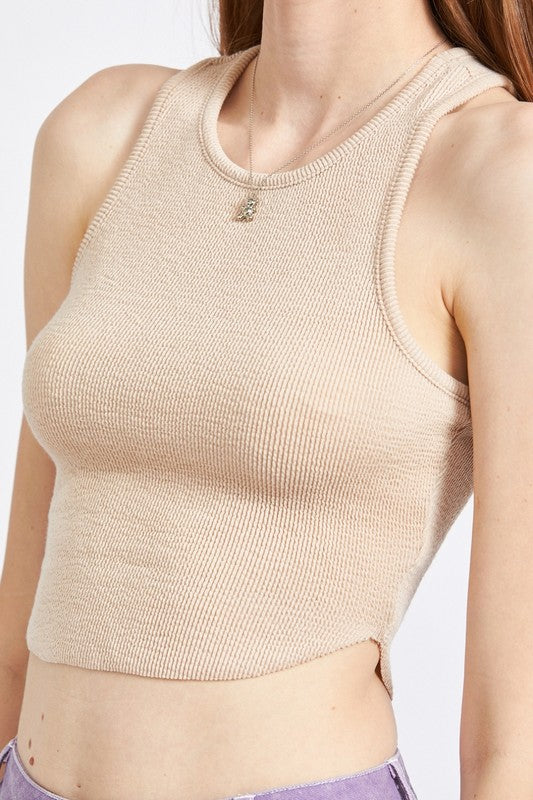 RACER BACK CROPPPED TANK TOP - Always24