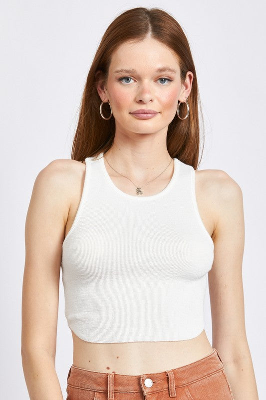 RACER BACK CROPPPED TANK TOP - Always24