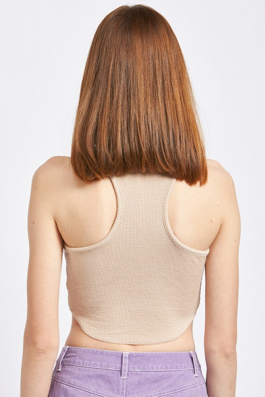RACER BACK CROPPPED TANK TOP - Always24