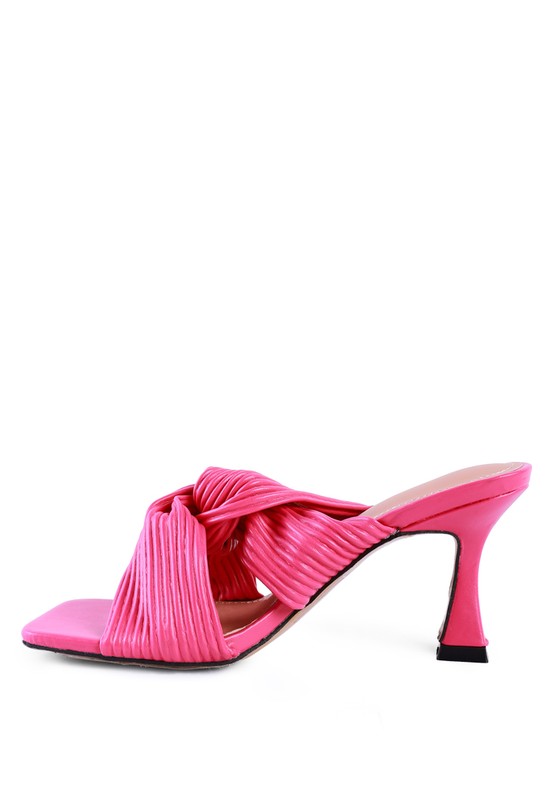 BATTLE EX KNOT STRAP SLIDE SANDALS - Always24