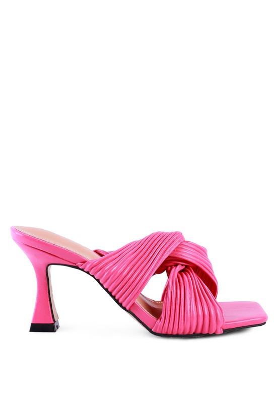 BATTLE EX KNOT STRAP SLIDE SANDALS - Always24