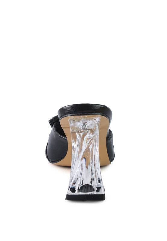 FANTASY CLEAR HEEL JEWEL SANDAL - Always24