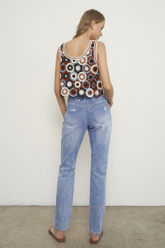 HIGH RISE STRAIGHT JEANS - Always24