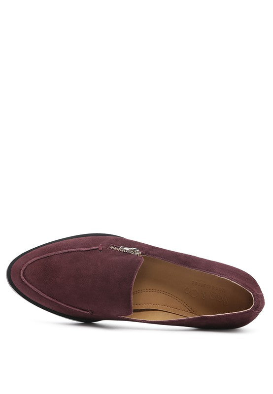 SARA Suede Slip-On Loafers - Always24