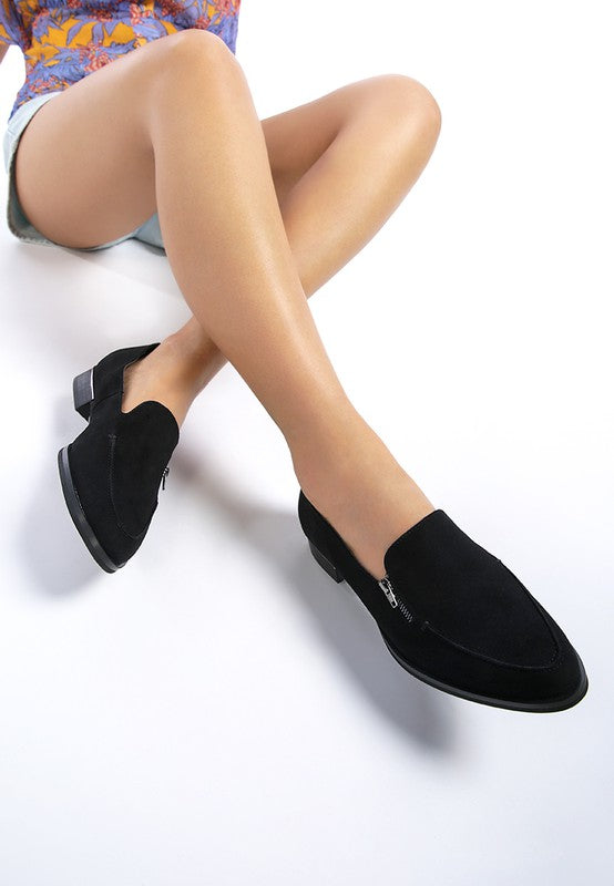 SARA Suede Slip-On Loafers - Always24