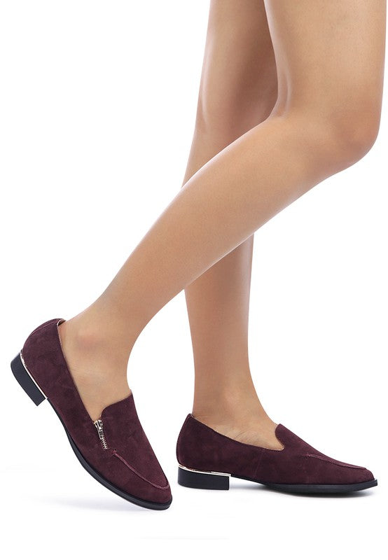 SARA Suede Slip-On Loafers - Always24