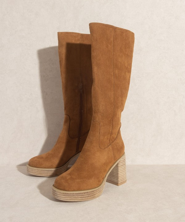 Oasis Society Juniper - Stylish Platform Knee-High Boots
