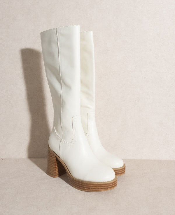Oasis Society Juniper - Stylish Platform Knee-High Boots