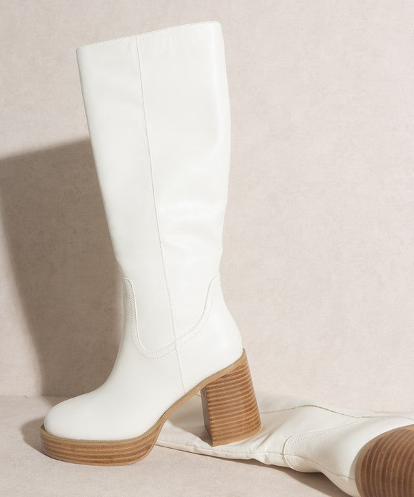 Oasis Society Juniper - Stylish Platform Knee-High Boots