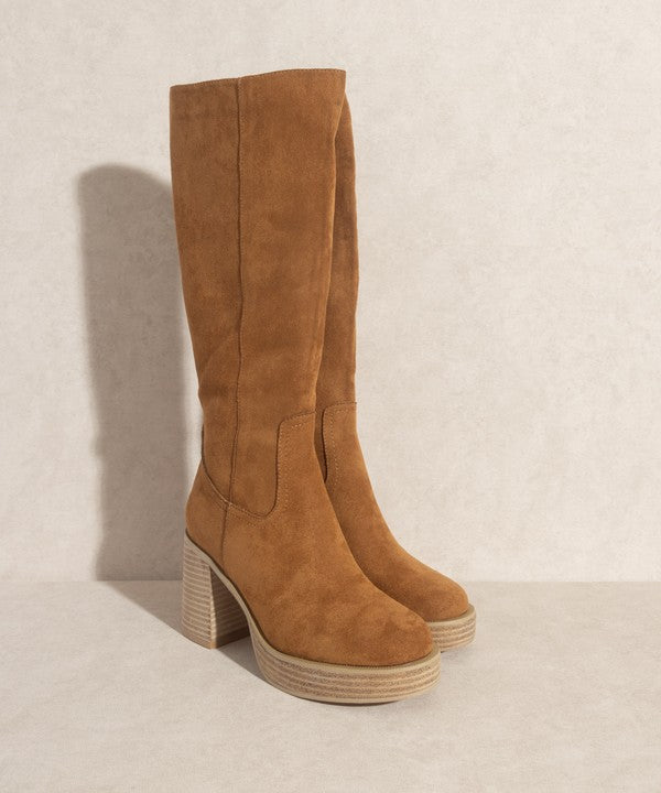 Oasis Society Juniper - Stylish Platform Knee-High Boots
