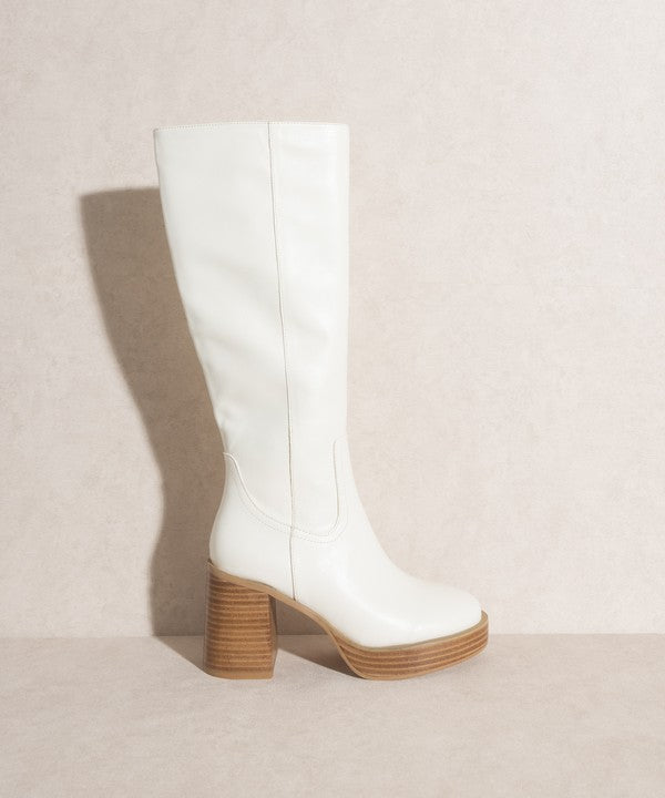 Oasis Society Juniper - Stylish Platform Knee-High Boots