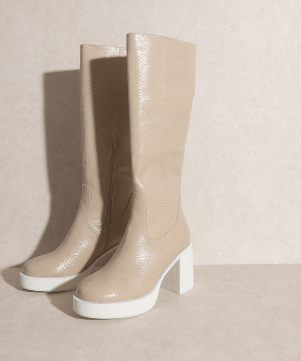 Oasis Society Juniper - Stylish Platform Knee-High Boots