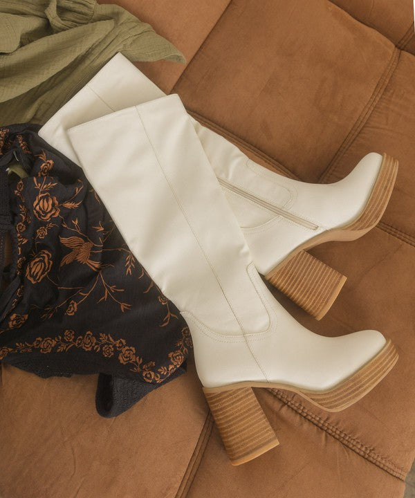 Oasis Society Juniper - Stylish Platform Knee-High Boots