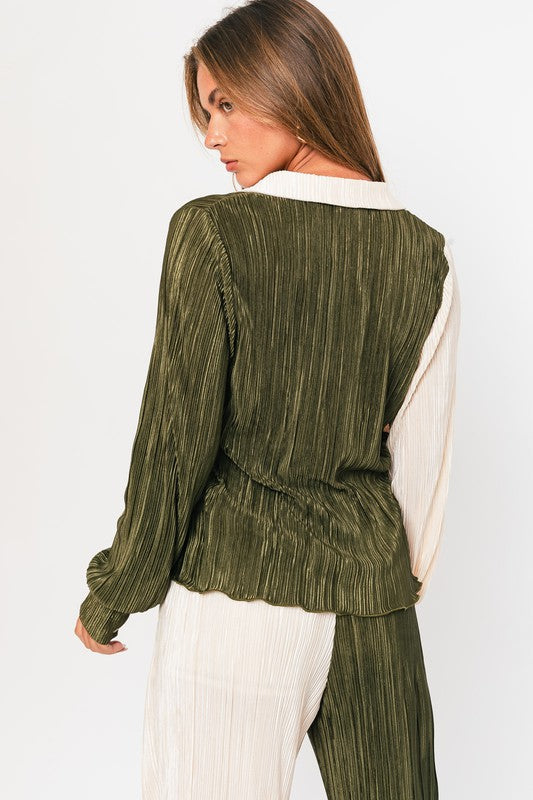 Always24 Long Sleeve Collared Top - Always24