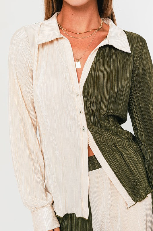 Always24 Long Sleeve Collared Top - Always24