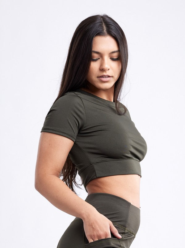 Always24 Short-Sleeve Crop Top - Always24