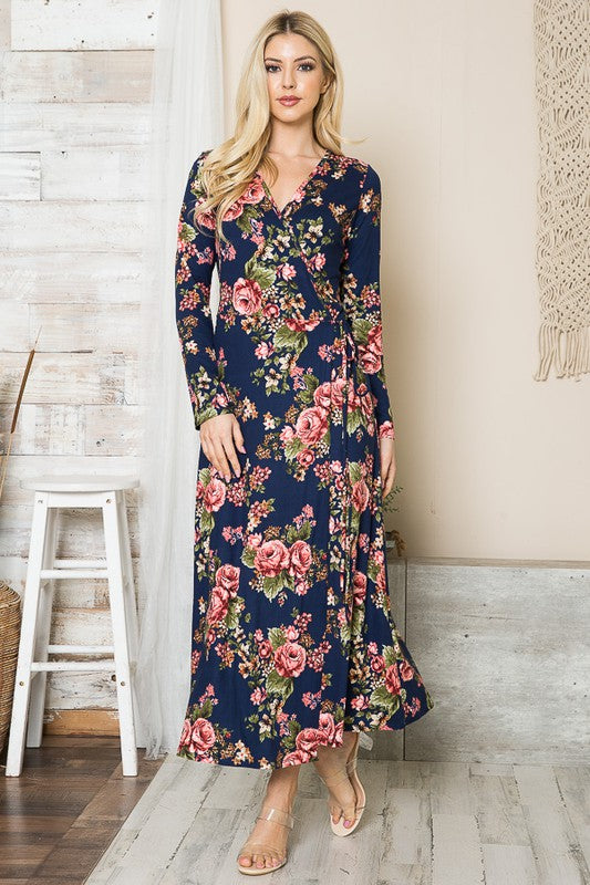 Always24 Floral Maxi Wrap Dress - Always24