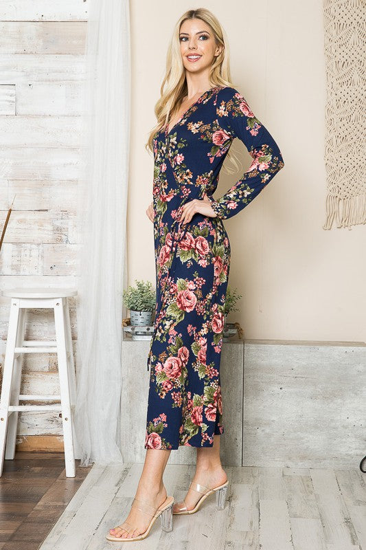 Always24 Floral Maxi Wrap Dress - Always24