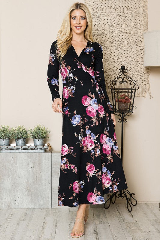Always24 Floral Maxi Wrap Dress - Always24