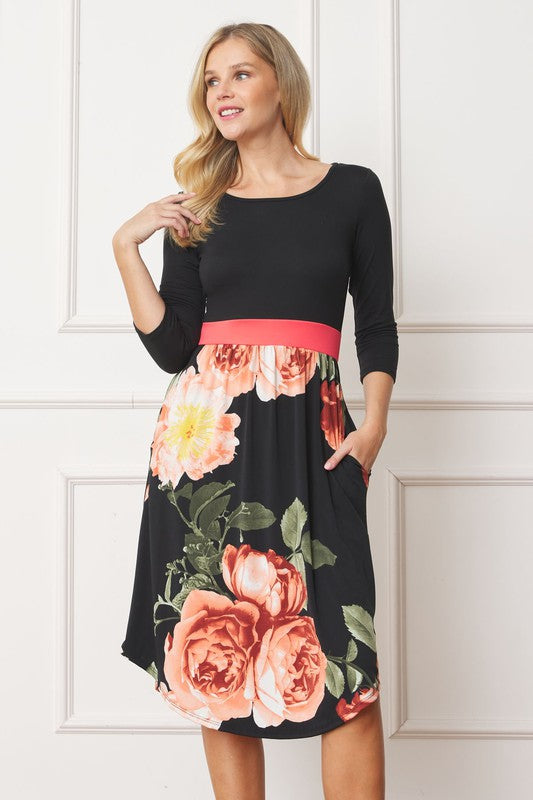 Shop Curved Hem Band Midi Dress - Stylish & Comfortable - EG Fashion